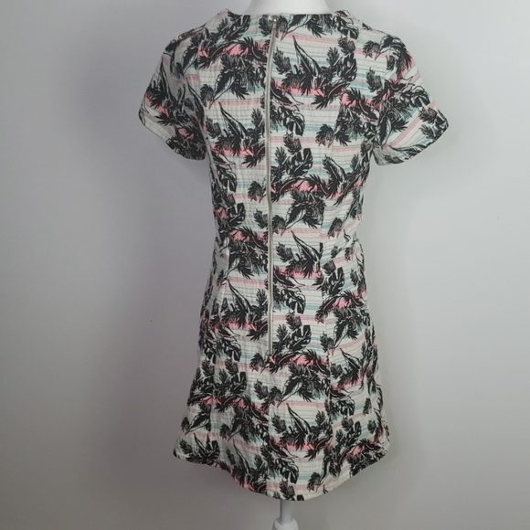 Topshop Tropical Print Trendy Mini Dress, Sz. 6 - Picture 4 of 8